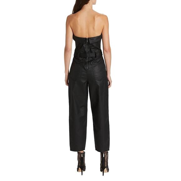 7 For All Mankind NWT Women's Size XL Black Sleeveless Balloon Leg Jumpsuit $398 - Picture 2 of 15